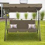 Milano Outdoor Steel Swing Chair - Coffee ABM-401487