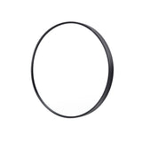 Wall Mirror Round Aluminum Frame Bathroom 60cm BLACK V274-FT-BM-ALUR-BK60