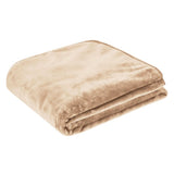 J.Elliot Home 450gsm Solid Faux Mink Blanket Natural V442-IDC-BLANKET-SOLIDFAUX-NATURAL-QS