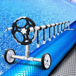 Aquabuddy Pool Cover 500 Micron 7x4m Silver Swimming Pool Solar Blanket 5.5m Roller PC-70X40-L-DX-BL-ROLLER