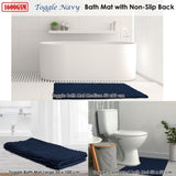 Toggle Microfiber Bath Mat Medium Navy V442-INT-BATHM-TOGGLEMEDIUM-NAVY-RE