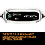 CTEK MXS 3.8 12V 3.8 Amp Smart Battery Charger Car Motorcycle Caravan Camper AGM V219-CTEK-56-988