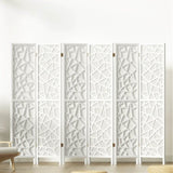 Artiss 6 Panel Room Divider Screen 244x170cm Clover White RD-4016-6P-WH