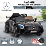 Mercedes Benz Licensed Kids Electric Ride On Car Remote Control Black CAR-GTR-BK