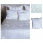 Accessorize Pleats White Cotton Quilt Cover Set DOUBLE + 1 Free Bonus Cushion Cover V442-HIN-QUILTCS-PLEATS-WHITE-DS