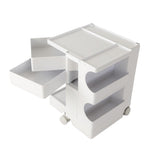 ArtissIn Storage Trolley Bedside Table 3 Tier Cart Boby Replica White AI-PP-TROLLEY-S-WH