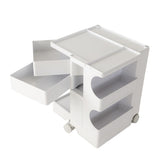 ArtissIn Storage Trolley Bedside Table 3 Tier Cart Boby Replica White AI-PP-TROLLEY-S-WH