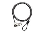 Targus DEFCON Resettable T-Lock Combo Cable Lock with 2M Steel Cable/ Additional Locking - Black V177-L-NAT-PA410AU