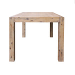 Dining Table 210cm Large Size with Solid Acacia Wooden Base in Oak Colour V43-DT-NOW-OK-L