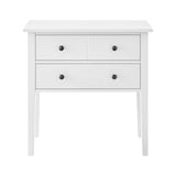 Sarantino Sven Bedside Table Night Stand - White TBL-42V-02-WH