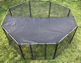 YES4PETS 80 cm Heavy Duty Pet Dog Puppy Cat Rabbit Exercise Playpen Fence With Cover V278-HPL80-8-BK-COVER