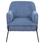 Leah Fabric Armchair Occasional Accent Arm Chair Blue V315-VOL-SEVE-03