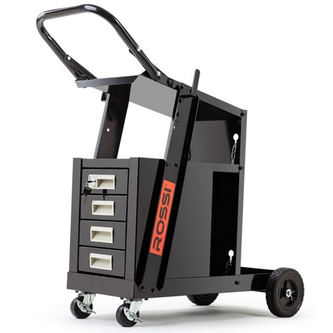 ROSSI Welding Trolley Cart Drawer Welder Cabinet MIG TIG ARC Plasma Cutter Bench V219-WLDCRTROSBD55