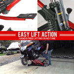 T-REX 680KG Hydraulic Motorcycle Lift Jack Motorbike ATV Stand Hoist V219-ATOMLTTRXBA9H