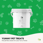 1Kg Dog Treat Pig Ear Strips Bucket - Dehydrated Australian Healthy Puppy Chew V238-SUPDZ-40318351540304