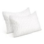 Giselle Bedding Memory Foam Pillow Single Size Twin Pack PILLOW-MEFO-RAYON-S