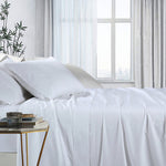 1000tc bamboo cotton sheet set mega queen white V517-BCSS1000-MQW