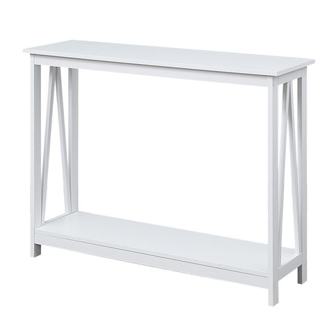 Sarantino Grace A-Frame Console Table - White TBL-500-5JJ-WH