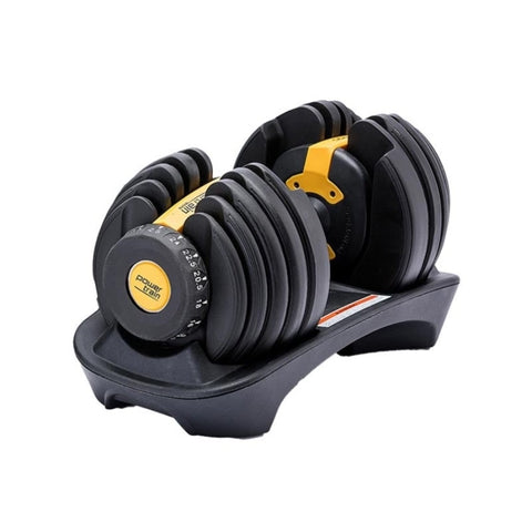 1x 24KG Powertrain Adjustable Home Gym Dumbbell - Gold DMB-BF1-024-1-GD