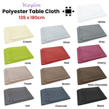 Waylon Damask Permanent Press Polyester Tablecloth 135 x 180cm Cream V442-GNA-TABLEC-WAYLON180-CREAM-RE