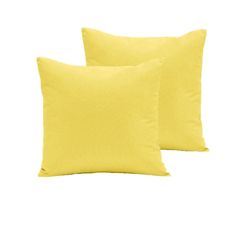 Pair of 280TC Polyester Cotton European Pillowcases Yellow V442-ABR-PILLOWC-280TCPAIR-YELLOW-EU