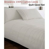 Brooklyn Linen Quilt Cover Set King V442-ABR-QUILTCS-BROOKLYN-LINEN-KI