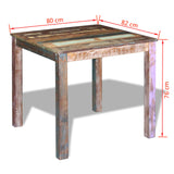 Dining Table Solid Reclaimed Wood 80x82x76 Cm 43_243452