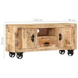 Tv Cabinet Rough Mango Wood 120x30x50 Cm 43_243983