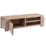 Tv Cabinet Solid Brushed Acacia Wood 140x38x40 Cm 43_244337