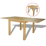 Extendable Table Oak 170x85x75 Cm 43_244417