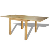 Extendable Table Oak 170x85x75 Cm 43_244417