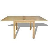 Extendable Table Oak 170x85x75 Cm 43_244417
