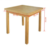 Extendable Table Oak 170x85x75 Cm 43_244417
