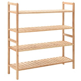 Shoe Rack Solid Walnut Wood 69x26x81 Cm 43_247103
