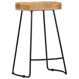 Bar Stools 2 Pcs Solid Wood 43_247837
