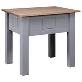 Nightstand Grey 50.5x50.5x52.5 Cm Pine Panama Range 43_282674