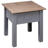 Nightstand Grey 50.5x50.5x52.5 Cm Pine Panama Range 43_282674