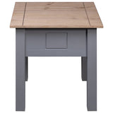 Nightstand Grey 50.5x50.5x52.5 Cm Pine Panama Range 43_282674