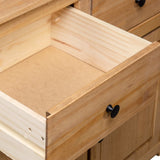 Sideboard 93x40x80 Cm Solid Pinewood 43_282697