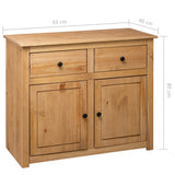 Sideboard 93x40x80 Cm Solid Pinewood 43_282697
