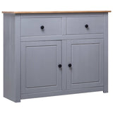 Sideboard Grey 93x40x80 Cm Solid Pinewood 43_282698