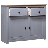 Sideboard Grey 93x40x80 Cm Solid Pinewood 43_282698