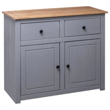 Sideboard Grey 93x40x80 Cm Solid Pinewood 43_282698