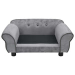 Dog Sofa Grey 72x45x30 Cm Plush 43_170951