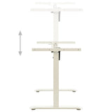 Electric Motorised Standing Desk Frame Height Adjustable White 43_321716
