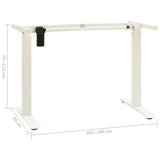 Electric Motorised Standing Desk Frame Height Adjustable White 43_321716