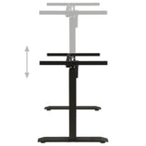Electric Motorised Standing Desk Frame Height Adjustable Black 43_321717