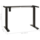 Electric Motorised Standing Desk Frame Height Adjustable Black 43_321717