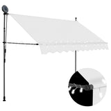 Manual Retractable Awning With Led 250 Cm Cream 43_148098