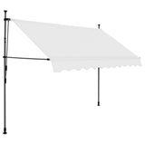Manual Retractable Awning With Led 250 Cm Cream 43_148098